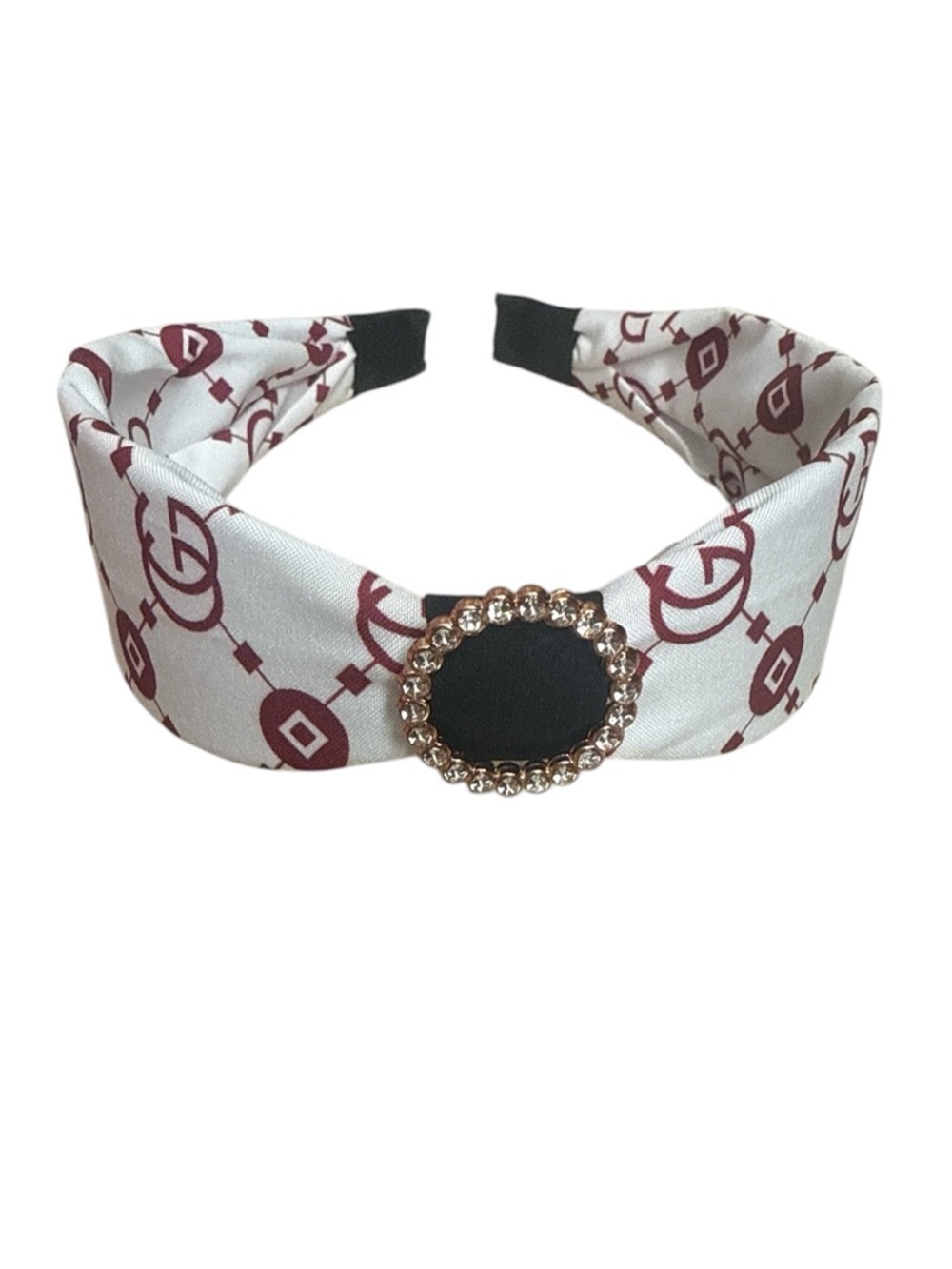 Designer Inspired Geometric Rhinestone Padded Headband NWOT